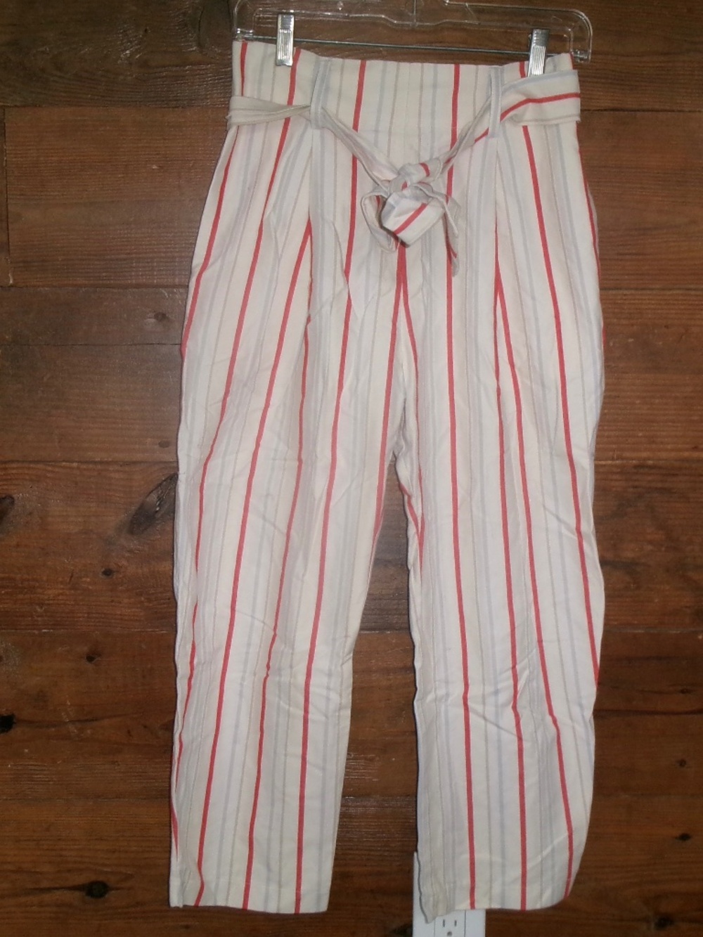 Vintage striped cream pants size 4